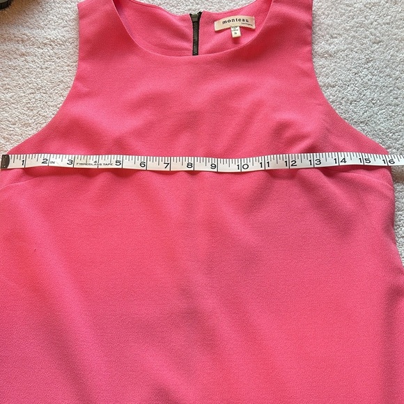 Monteau Barbie Bubblegum Pink Dress Scalloped hem - Picture 5 of 9